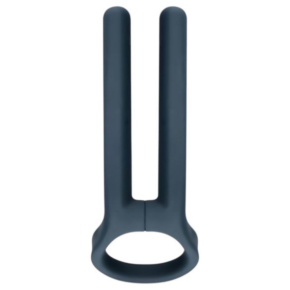 Boners - oppladbar penisring og testikkelvibrator (blå)