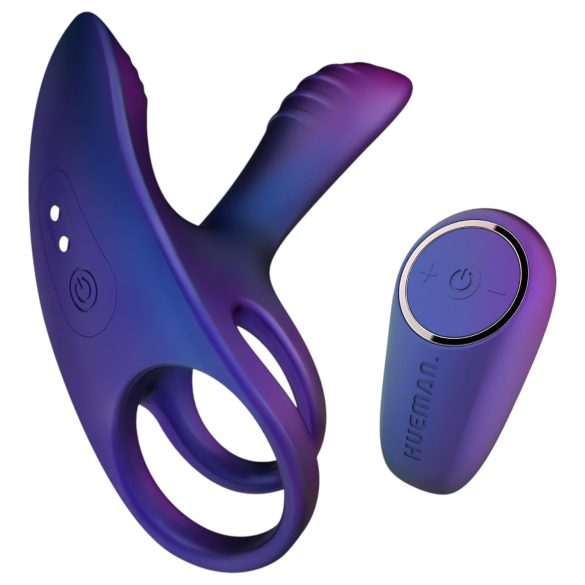 Hueman Infinity Ignite - vibrerende penis- og testikkelring (lilla)