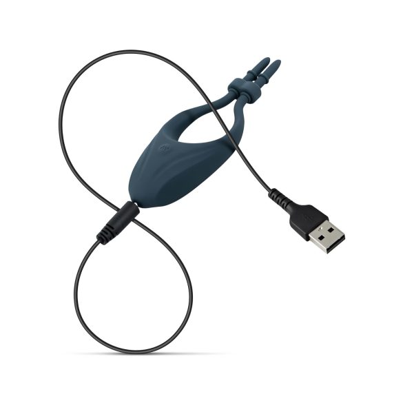 Boners - justerbar vibrerende penisring (blå)