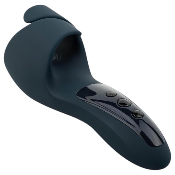 Boners - oppladbar, vanntett tuppvibrator (blå)