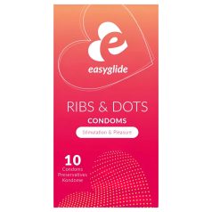 EasyGlide Ribs & Dots - strukturert kondom (10 stk)