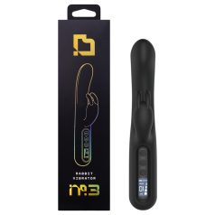 BLAQ - digital, kaninformet klitorisvibrator med arm (svart) BLAQ - digital, kaninformet klitorisvibrator med arm (svart)