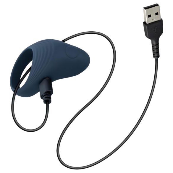 Boners - oppladbar vibrerende penisring (grå)