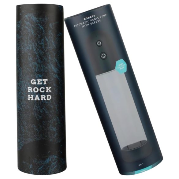 Boners - Automatisk penispumpe masturbator (gjennomsiktig-svart)