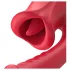 Teazers - vibratordildo med klitorisstimulator med tunge (rød)