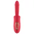 Teazers - vibratordildo med klitorisstimulator med tunge (rød)