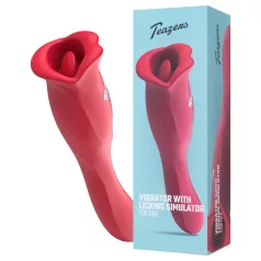   Teazers - tosidig vibrator med tungeformet klitorisstimulator (rød)