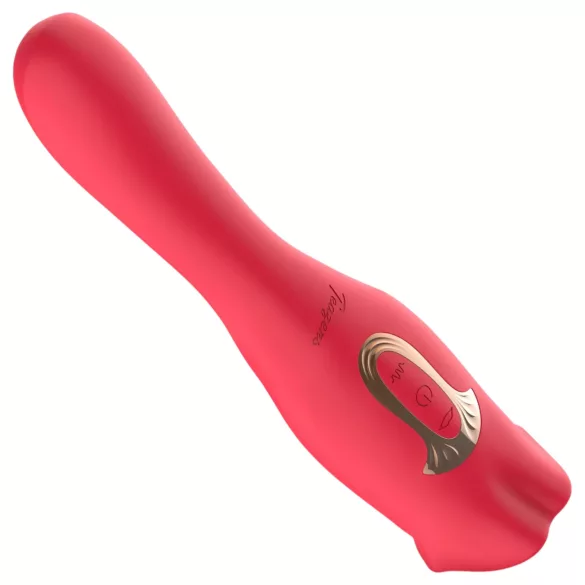 Teazers - tosidig vibrator med tungeformet klitorisstimulator (rød)