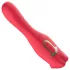 Teazers - tosidig vibrator med tungeformet klitorisstimulator (rød)