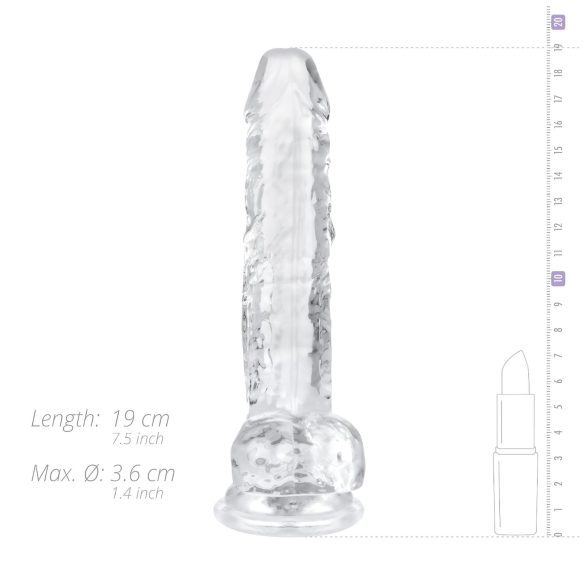 EasyToys - testikkeldildo - 17cm (gjennomsiktig)