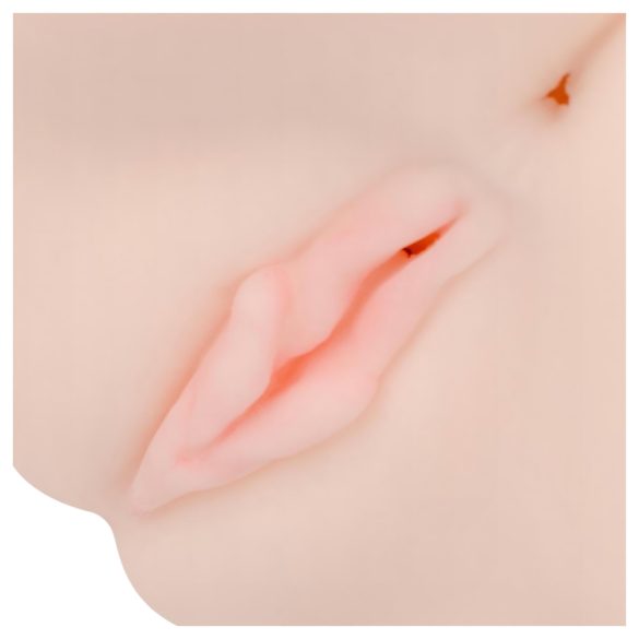 FWB - Ellen Rogers kunstig vagina og rumpe med vibrator (naturlig)