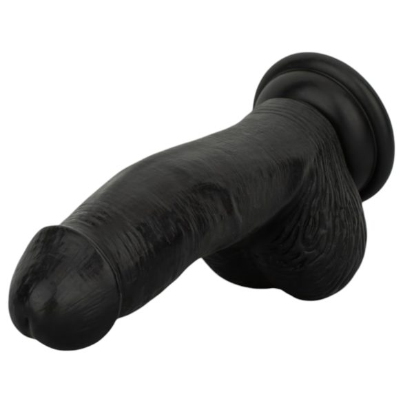 Easytoys - Naturtro Dildo med Testikler - 12 cm (Svart)