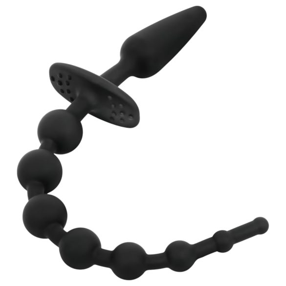 EasyToys - 2i1 analplugg (svart)