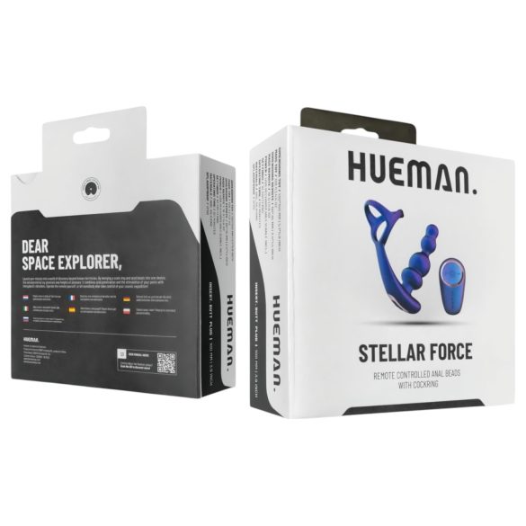 Hueman Stellar Force - analvibrator og penisring (lilla)