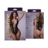 Christine - dypt utringet netting body - (svart) - XS-XL