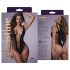 Christine - dypt utringet netting body - (svart) - XS-XL