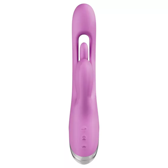 Good Vibes Only - klitorisstimulator med bevegelig finger (lilla)
