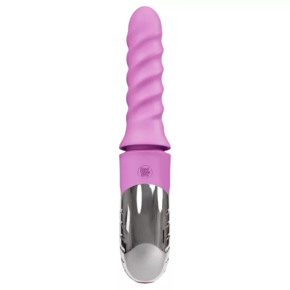 Good Vibes Only - roterende-støtende klitorisstimulator med arm (rosa)