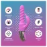 Good Vibes Only - roterende-støtende klitorisstimulator med arm (rosa)