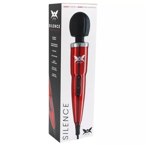Pixey Silence - stillegående massasjevibrator (rød)