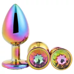   Dreamtoys Gleaming Love - analkuleplugg-sett med juvel (flerfarget)