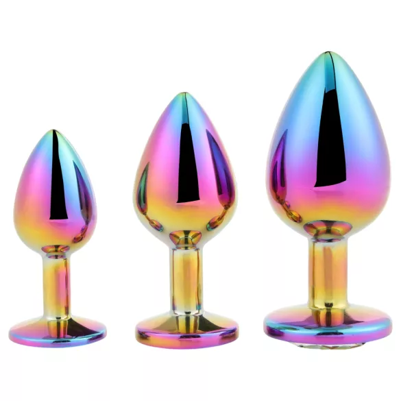 Dreamtoys Gleaming Love - analkuleplugg-sett med juvel (flerfarget)