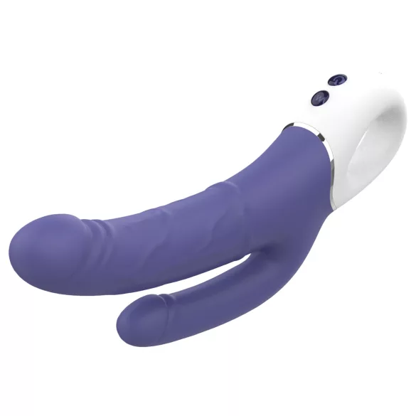 Dreamtoys Essentials - dobbel vibrator (lilla)