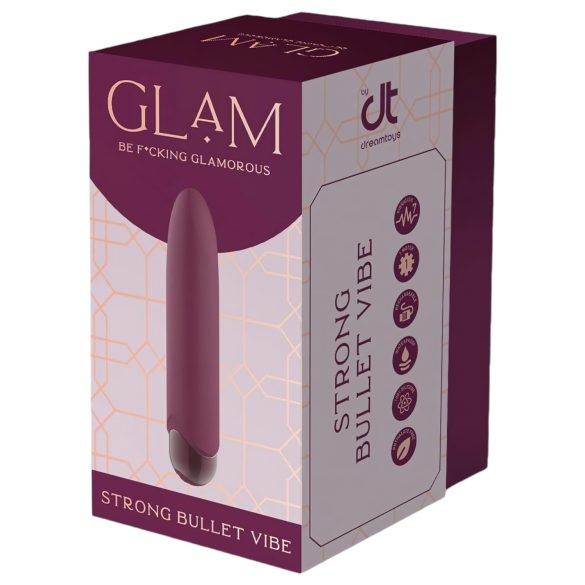 Glam - oppladbar, vanntett mini-vibrator (lilla)