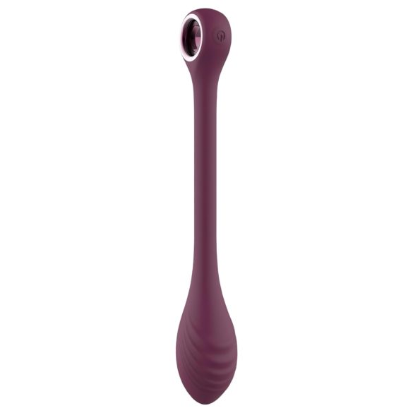 Glam - oppladbar, vanntett G-punkt vibrator som kan formes (lilla)