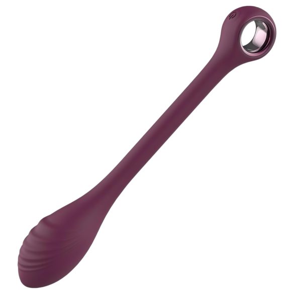 Glam - oppladbar, vanntett G-punkt vibrator som kan formes (lilla)