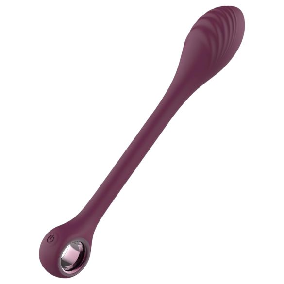 Glam - oppladbar, vanntett G-punkt vibrator som kan formes (lilla)
