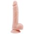 Mr. Dixx 7.6 - sugekoppdildo med testikler - hudfarget (19,5 cm)