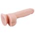 Mr. Dixx 7.6 - sugekoppdildo med testikler - hudfarget (19,5 cm)