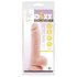 Mr. Dixx 7.6 - sugekoppdildo med testikler - hudfarget (19,5 cm)