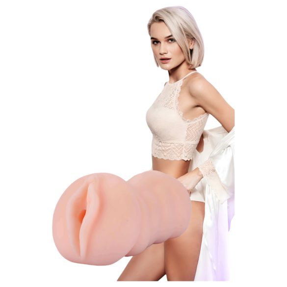 Nabojenta Tracey - vibrerende kunstig vagina (naturlig)