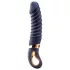 Goddess - oppvarmet ribbet vibrator (mørkeblå)
