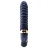 Goddess - oppvarmet ribbet vibrator (mørkeblå)