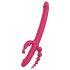 Dreamtoys Anywhere Pleasure Vibe - oppladbar, 4-armet vibrator (rosa)