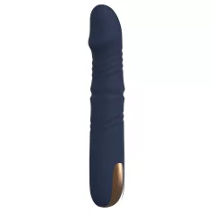   Goddess - støtende vibrator med roterende perler (mørkeblå)
