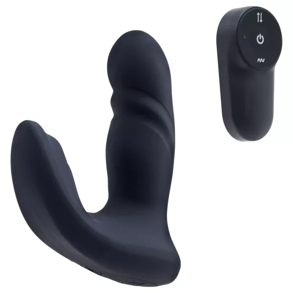 Dreamtoys Pulz - støtende analvibrator med fjernkontroll (blå)
