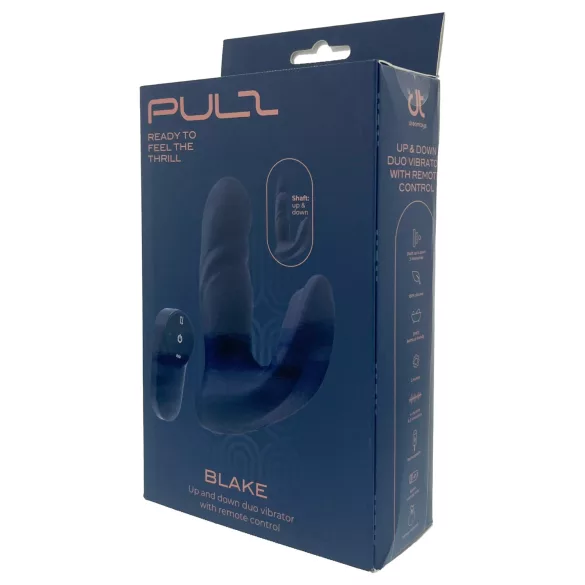 Dreamtoys Pulz - støtende analvibrator med fjernkontroll (blå)