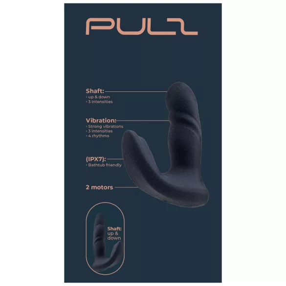Dreamtoys Pulz - støtende analvibrator med fjernkontroll (blå)