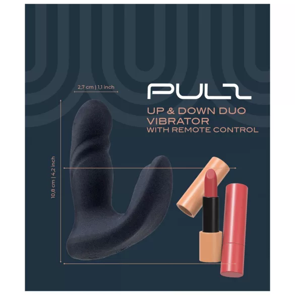 Dreamtoys Pulz - støtende analvibrator med fjernkontroll (blå)