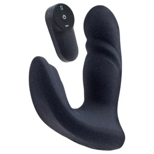 Dreamtoys Pulz - støtende analvibrator med fjernkontroll (blå)