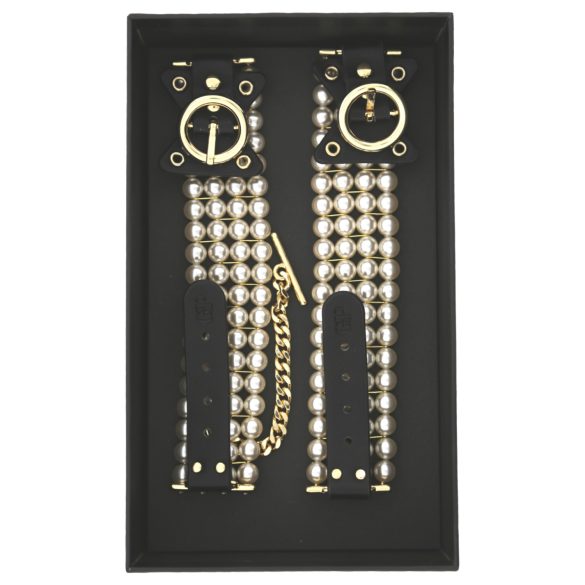 Allure - perlebelagt ankelmansjett (svart)