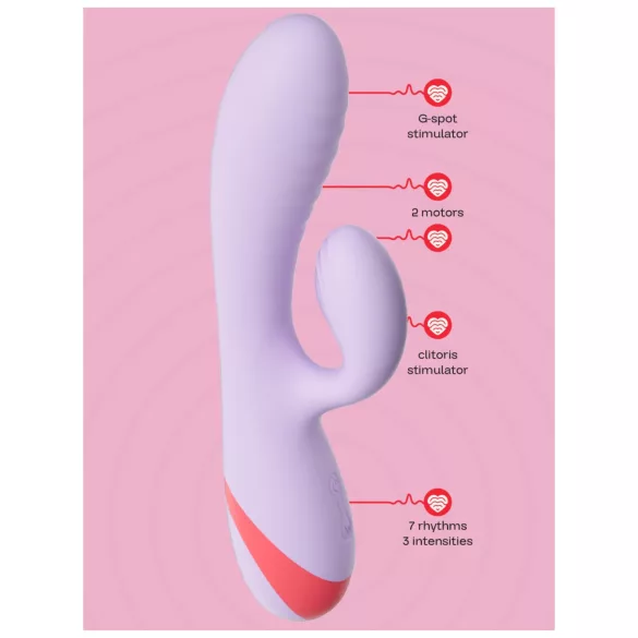 Dreamtoys Love Signal - klitorisvibrator med arm (lilla)