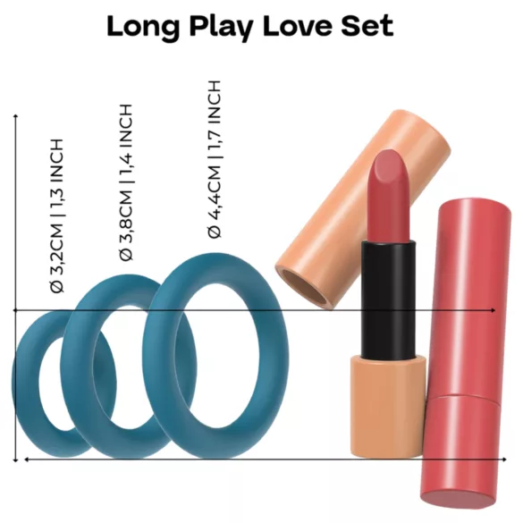 Dreamtoys Love Signal - penisering-sett (flerfarget)
