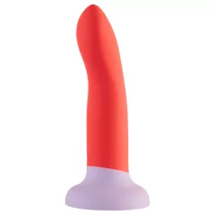   Dreamtoys Love Signal - tofarget silikon­dildo medium (rød)