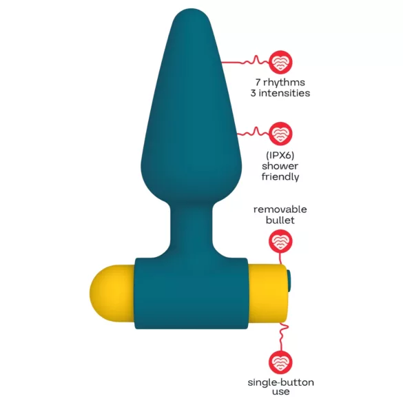 Dreamtoys Love Signal - vibrerende analplugg (grønn)