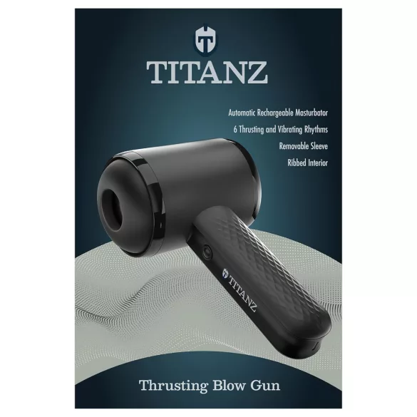 Titanz Thrusting Blow Gun - automatisk masturbator (svart)